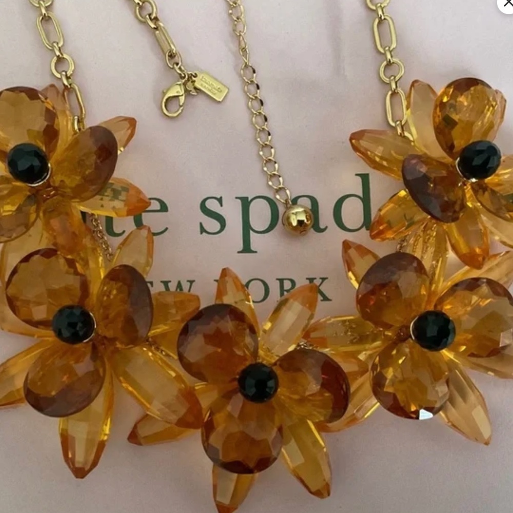 Kate Spade blooming brilliant blossom necklace Large